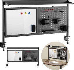 Schreibtisch-Organizer mit Magnettafel und perforiertem Panel