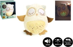 Plush sleepy owl with projector and lullabies