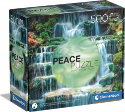 Puzzle 500 pieces CLEMENTONI Peace Collection – Waterfall The Flow