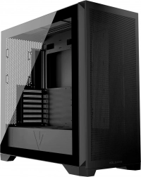 Volcano Expanse S MIDI PC Case without Fans, Black