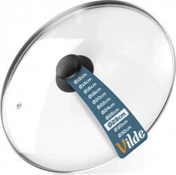 Couvercle en verre 28 cm avec valve d’évacuation de vapeur