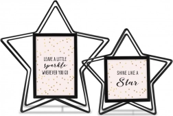 Set aus 2 Rahmen 10x10 und 10x15 Stella schwarz