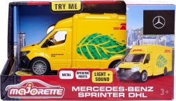 Metallmodell Lieferwagen MERCEDES-BENZ DHL Majorette Grand 12,5 cm mit Licht und Sound