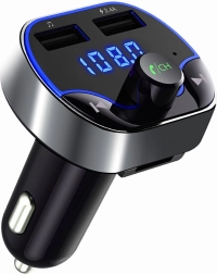 Bluetooth FM transmitter for car with USB and support for MP3, WMA, FLAC and WAV