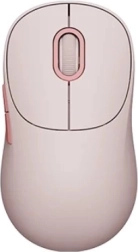 Wireless mouse pink with silent click and dual connectivity