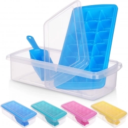Ice tray with lid, storage box and scoop 27.5 × 13.5 cm