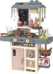 Cuisine enfant avec éclairage LED, sons et générateur de vapeur