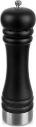 Wooden pepper and salt mill, black 21.5 cm