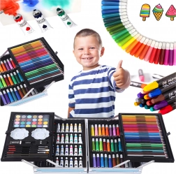 Kinder knutselset in koffertje 145 stuks