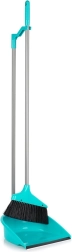 Balayette avec pelle à long manche 95 cm – turquoise