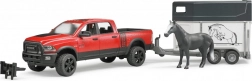 Bruder off-road vehicle with horse trailer