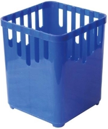 Égouttoir à couverts carré, 1 compartiment, plastique, couleurs assorties