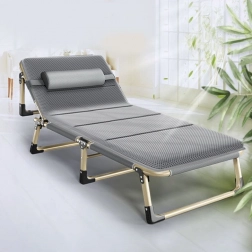 Klappbares Reisebett BUSINESS, grau