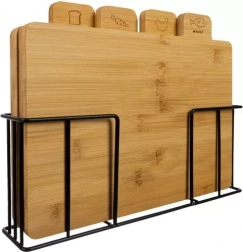 Bamboo cutting board - 4 pcs. Ruhhy 19338