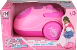 Pink Battery-Powered Toy Vacuum Cleaner