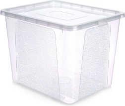 Boîte de rangement en plastique avec couvercle 30 l Vilde