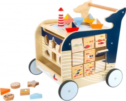 Hölzerner Wal-Geher mit Meeres-Spielen