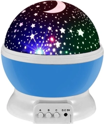 Roterende sterrenhemelprojector 2-in-1 nachtlampje