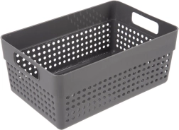 Orion Terra gray storage basket organizer 23.5 × 15.5 × 10 cm