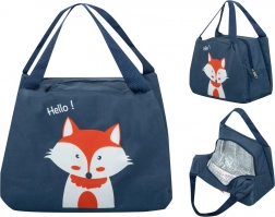 Thermoisolierte Lunch-Tasche mit Fuchs-Motiv – Orange