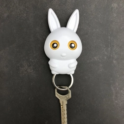 Schlüsselhalter – weißer Hase
