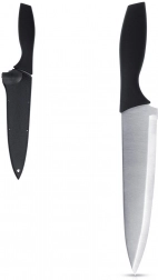 Koksmes van roestvrij staal met beschermhoes 19 cm