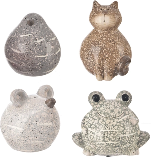 Petit animal en céramique 14 cm (mix de 4 variantes)