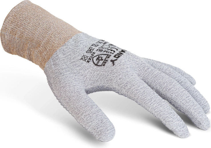 Antislip beschermende handschoenen met PVC-noppen, maat L – 1 paar
