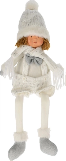 Elegant white‑silver look