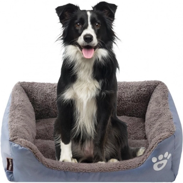Großes graues Bett für Hund oder Katze