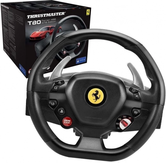 Volant de course Ferrari 488 GTB Edition avec pédales pour PC et PS4