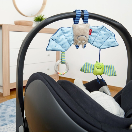 Practical hanging on a stroller, car seat, and crib