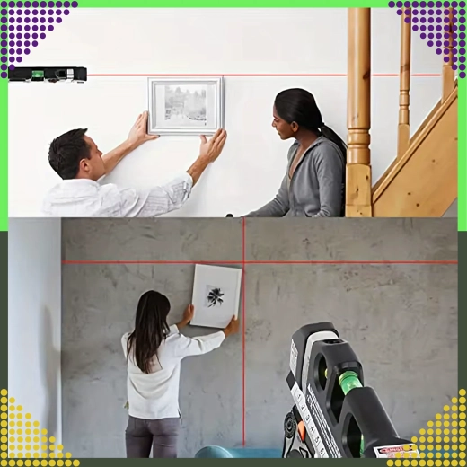 Sichtbare Laserlinie für schnelles Ausrichten