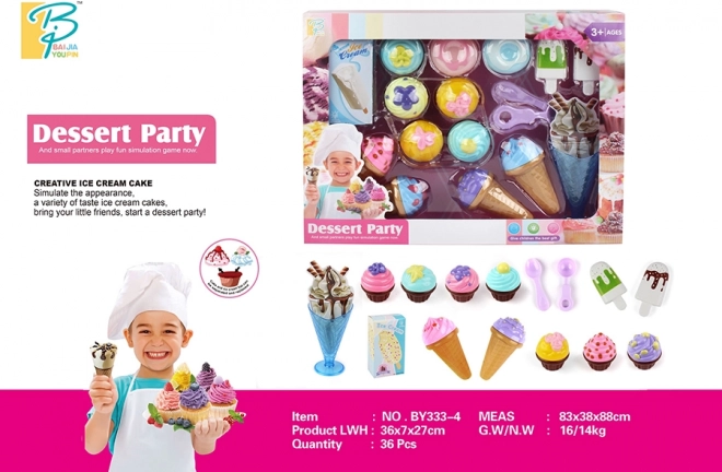 Sweet Party Food Set by MAC TOYS