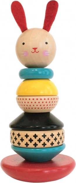 Wooden Stacking Tower Bunny