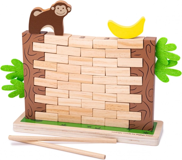 Jeu motorique en bois Jungle qui tombe