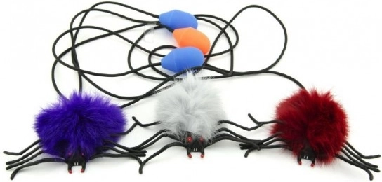 Springende pluchen spin met handpomp TULLO