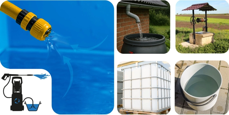 Zelfaanzuigende aluminium pomp – haalt water zelfs uit een regenton