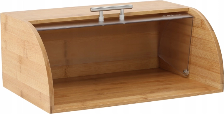 Transparent roll-top lid