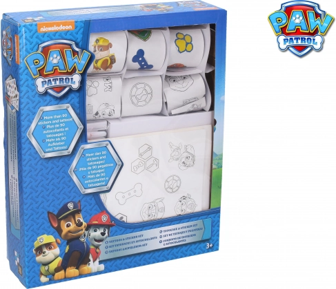 Paw Patrol Coloring Stickers and Tattoos