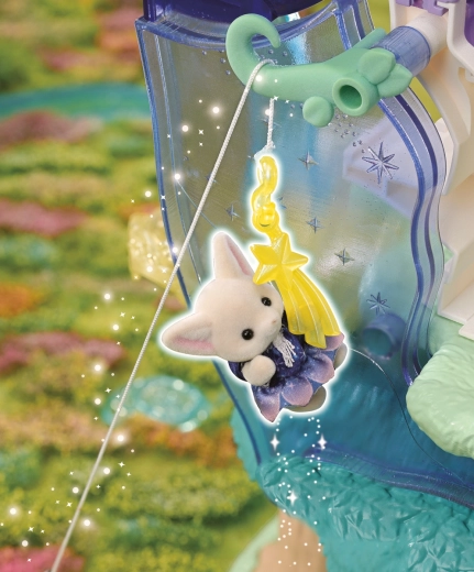 Secret path behind the waterfall and magical play features