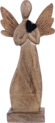 Ange mangue avec cœur (42 cm)