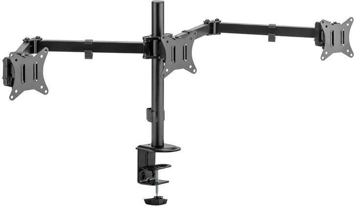 Bureauhouder voor 3 monitoren van 17–27 inch