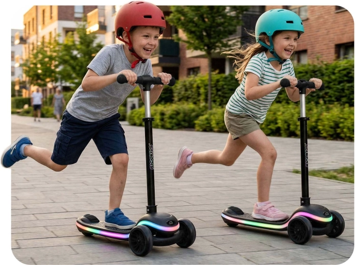 Stabiles Dreirad-Design und Balance-Lenkung
