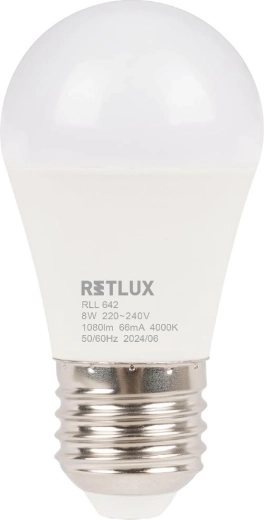 Ampoule LED RETLUX Mini Globe E27 8 W 4000 K