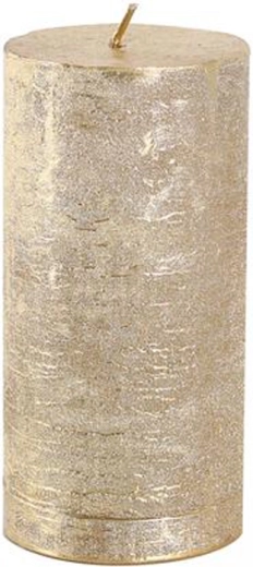 Rustikale Provence-Kerze in Gold