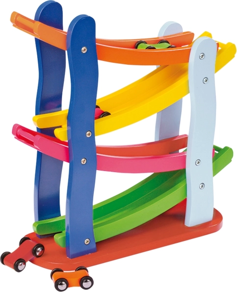 Small Foot Wooden Racing Track with 4 Cars