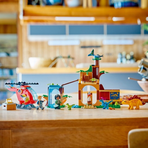 Helicopter and detailed rescue center