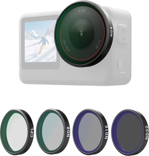 Telesin CPL/ND8/ND16/ND32 Filter Set for DJI Osmo Action 6 (4 pcs)