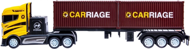 Op afstand bestuurbare vrachtwagen met oplegger 1:16 - 1 stuk